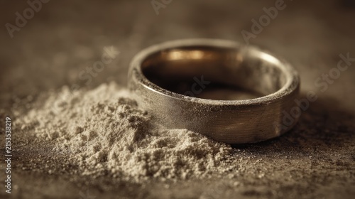 Wedding ring dust decay loss