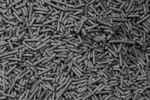 black and white used tofu cat litter