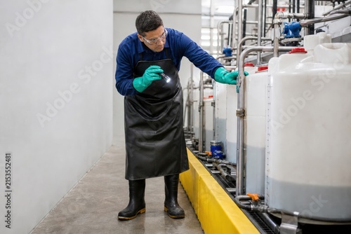 Industrial Water Recycling Technician East Asian Context Middle Aged