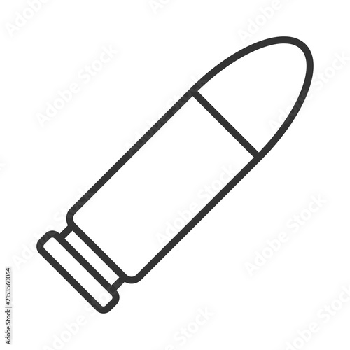 outline gun bullet icon
