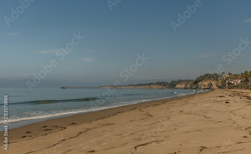 Beautiful Pacific coast vista in Goleta, Santa Barbara County, Southern California