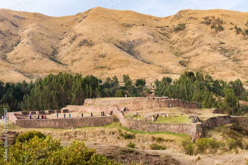Ancient Ruins Amidst Andean Mountains