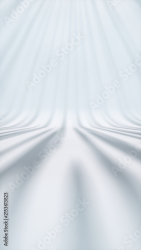 Vertical Abstract Background, Bright white product mockup studio ,with light and shadows, with copy space, 3d render