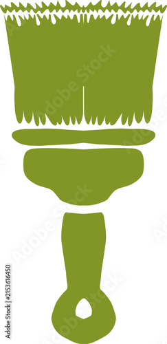 Garden hand broom dustpan brush illustration isolated