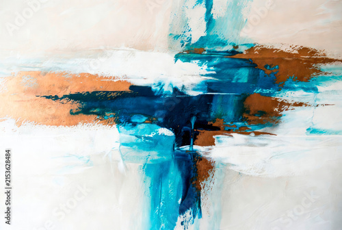 Abstract painting. Interior art. Painterly background.