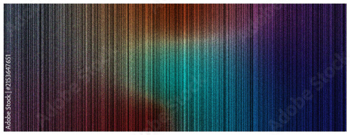 Abstract background featuring vertical lines with a vibrant gradient transition from deep dark purple to bright teal and warm orange