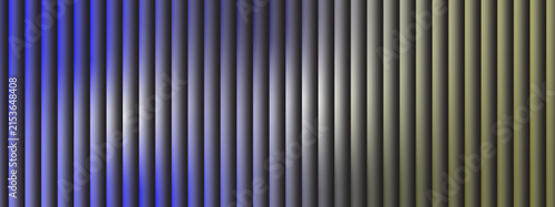 Foto Abstract background featuring vertical metallic bars with a soft gradient of blu