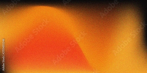 Fotografie Warm orange and red gradient background with heavy grain noise