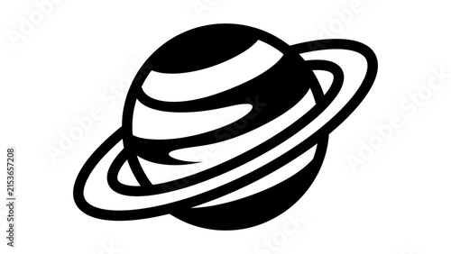 Saturn Planet Vector Icon