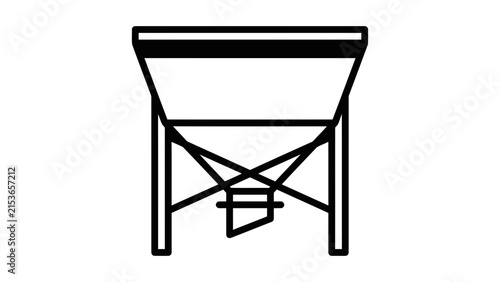 Industrial Hopper Vector Icon