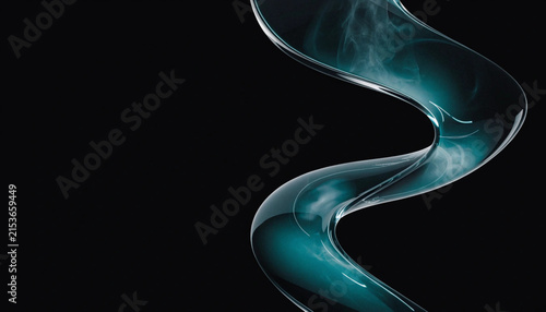Canvas Print Blue glass orbs with light reflections isolated