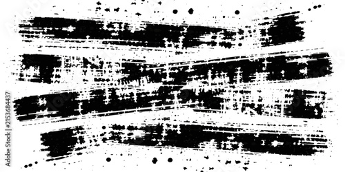 Grunge Ink Splatter Background with Black Paint Strokes, Distressed Texture, Vintage Pattern, Spray Effects and Decorative Frame for Poster and Wallpaper Design