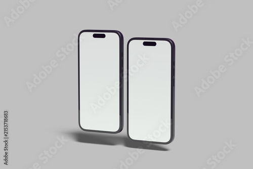 Realistic Phone Screen Mockup Design Blank