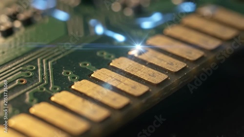 Circuit Board Data Flow 4K Video
