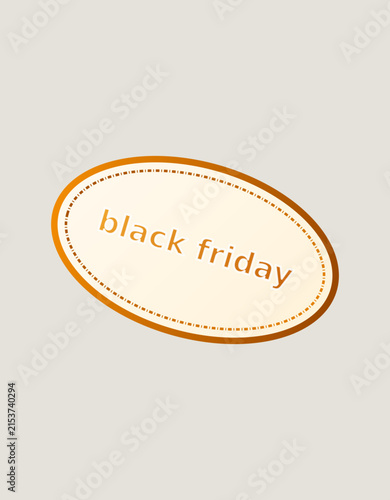 A vibrant colorful text badge label with bold lettering for promotional events and sales campaigns
