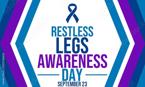 Quadro su tela RESTLESS LEGS AWARENESS DAY on September 23 concept background layout