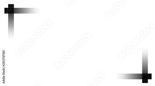 Red Cross Marks Corner Frame Design Element Illustration