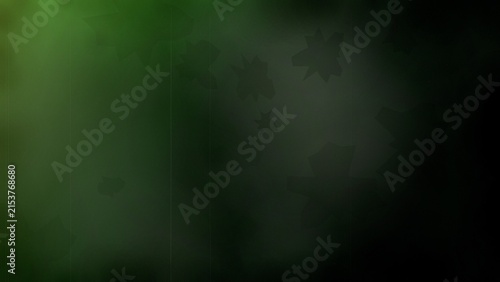 Abstract dark green background with subtle leaf silhouettes and vintage film grain texture