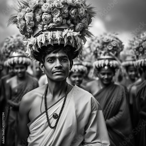 Happy Onam Celebration with Traditional Indian Culture and Festive Symbolism