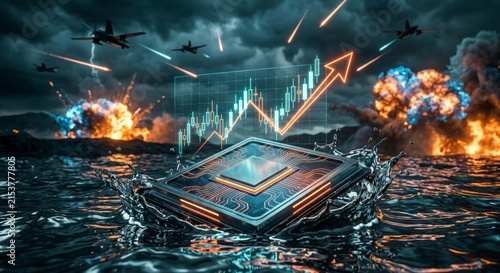 The impact of global conflict on semiconductor stock markets