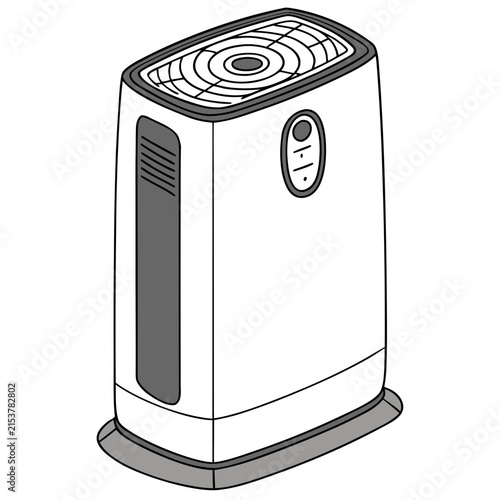Photography Modern air purifier machine for clean home indoor environment