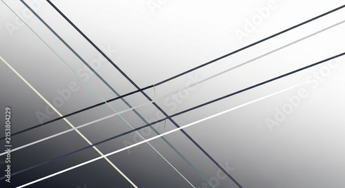 Dynamic geometric arrangement featuring intersecting diagonal lines provides a compelling visual flow across the composition to capture viewers while highlighting unique patterns in various
