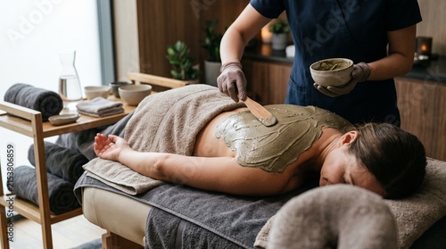 mud wrap body treatment table