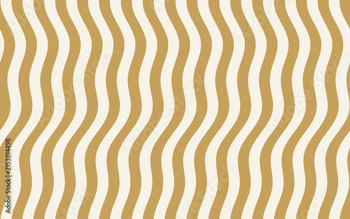 фотографія Seamless pattern of vertical wavy lines in muted gold and off-white, repeating c