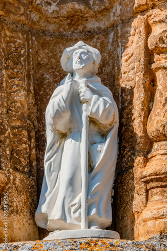 Canvastavla Statue of Saint James of Compostela
