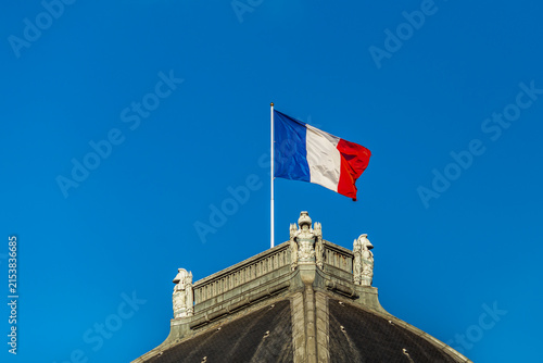 Photography flag of the city of barcelona