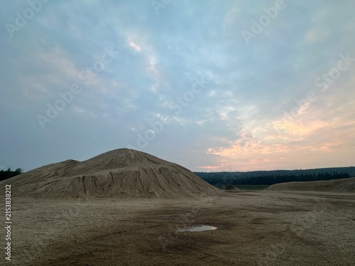 Rugged Gravel Hillside With Loose Rocks and Exposed Aggregate Across a Natural Outdoor Terrain