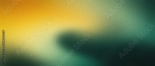 Yellow black grainy poster background, noise texture abstract vibrant glowing yellow color gradient on dark backdrop for header wallpaper banner design