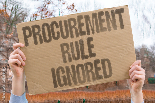 Foto "Procurement Rule Ignored" A defense rule is updated but corruption perceptions remain unchanged