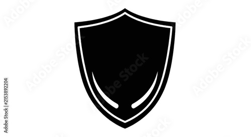 Vector illustration of shield icon on a transparent background