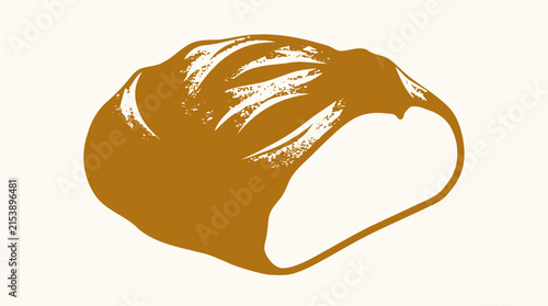 Golden loaf of bread