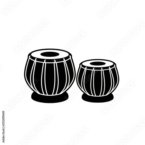 Two Indian Tabla Drums Musical Instruments.