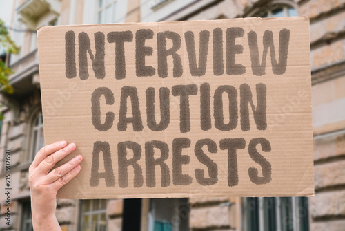 Fotografie "Interview Caution Arrests" After two people are interviewed under caution in a donation probe, the next question is about arrests