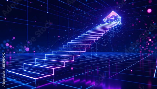 Crystalline digital pathway representing modern financial progress