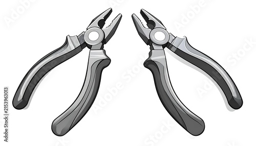 Close-up view of silver metal scissors pair.