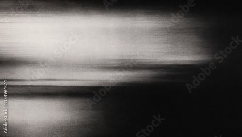 Abstract Texture in Monochrome: A stark, abstract composition rendered in shades of black and white, featuring horizontal lines and a gradient effect that creates a sense of depth and movement.