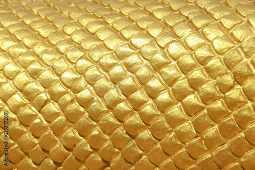 Gold yellow scale naga abstract colorful background