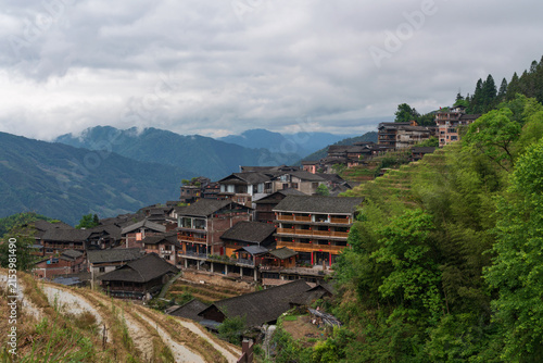Ping'an Village at the Longji Rice Terraces Scenic Area, Longsheng County, Guilin, Guangxi Zhuang Autonomous Region, China