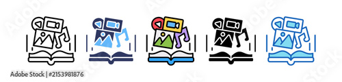 Fotografie Narrative Content multiple icon