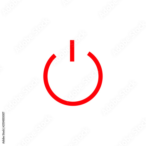 red button with a sign