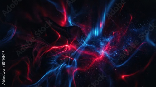 abstract dark background with glowing red and blue light effect