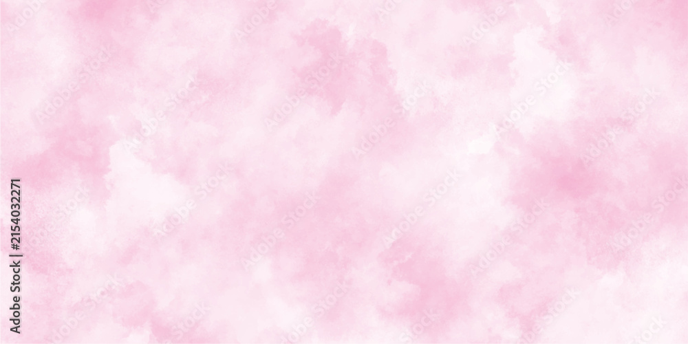 Fototapeta premium pink watercolor background, abstract texture, Subtle and smooth pink watercolor texture, hand painted vector illustration .gradient pink texture background, elegant watercolor paint illustration,