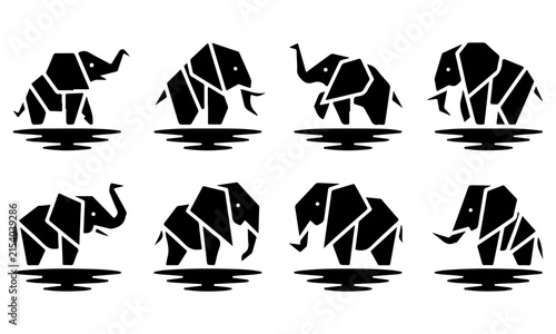 Set of Six Black and White Vector Icons Representing Various Sports and Activities Including Tennis, Swimming, Cycling, Boxing, Ru