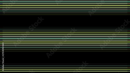 Horizontal pastel lines alternate with thick black bands creating a striped abstract pattern.