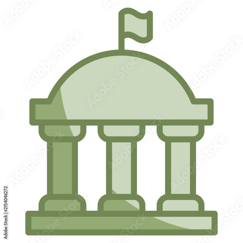 Obraz na plátne Federal Icon Element For Design