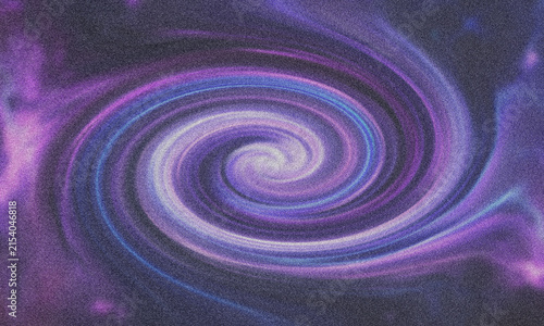 Obraz na płótnie Hypnotic spiral vortex pattern with a grainy digital noise texture in shades of